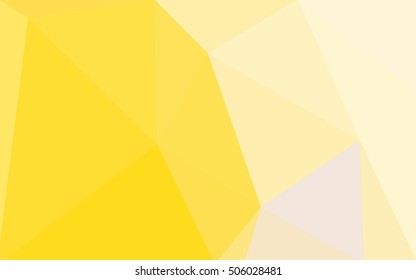 Yellow polygonal illustration, which consist of triangles. Geometric background in Origami style with gradient. Triangular design for your business.