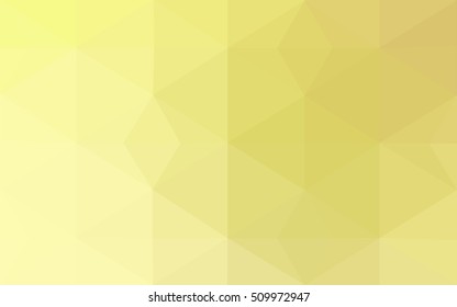 Yellow polygonal illustration, which consist of triangles. Geometric background in Origami style with gradient. Triangular design for your business.