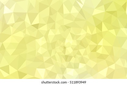 Yellow polygonal illustration, which consist of triangles. Geometric background in Origami style with gradient. Triangular design for your business.