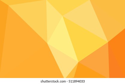 Yellow polygonal illustration, which consist of triangles. Geometric background in Origami style with gradient. Triangular design for your business.