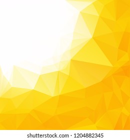 Yellow Polygonal Mosaic Background, Creative Design Templates