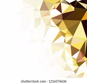 Yellow Polygonal Mosaic Background, Creative Design Templates