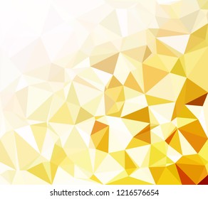 Yellow Polygonal Mosaic Background, Creative Design Templates