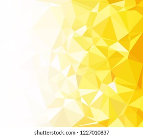 Yellow Polygonal Mosaic Background, Creative Design Templates