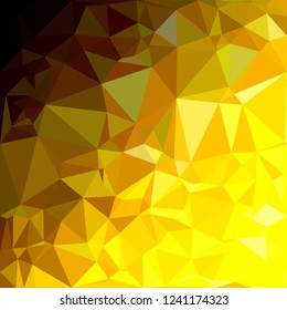 Yellow Polygonal Mosaic Background, Creative Design Templates