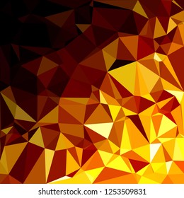 Yellow Polygonal Mosaic Background, Creative Design Templates