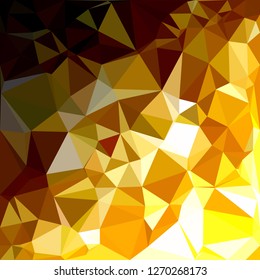 Yellow Polygonal Mosaic Background, Creative Design Templates