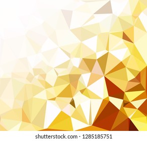 Yellow Polygonal Mosaic Background, Creative Design Templates