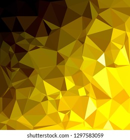 Yellow Polygonal Mosaic Background, Creative Design Templates