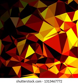 Yellow Polygonal Mosaic Background, Creative Design Templates