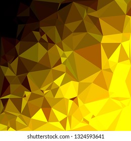 Yellow Polygonal Mosaic Background, Creative Design Templates