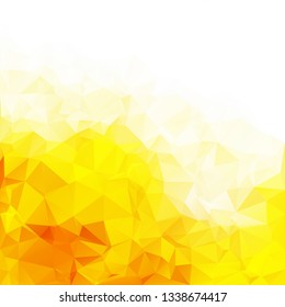 Yellow Polygonal Mosaic Background, Creative Design Templates