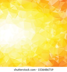 Yellow Polygonal Mosaic Background, Creative Design Templates