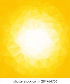 Yellow Polygonal Mosaic Background, Creative Design Templates