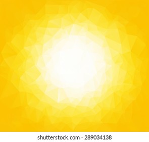 Yellow Polygonal Mosaic Background, Creative Design Templates