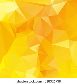 Yellow Polygonal Mosaic Background, Creative Design Templates