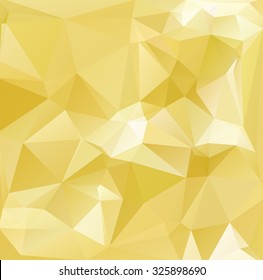 Yellow Polygonal Mosaic Background, Creative Design Templates