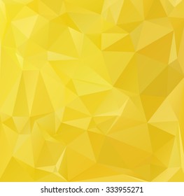 Yellow Polygonal Mosaic Background, Creative Design Template