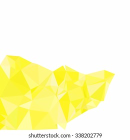 Yellow Polygonal Mosaic Background, Creative Design Templates