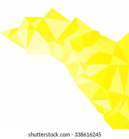 Yellow Polygonal Mosaic Background, Creative Design Templates