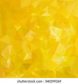 Yellow Polygonal Mosaic Background, Creative Design Templates