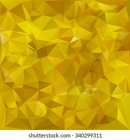 Yellow Polygonal Mosaic Background, Creative Design Templates