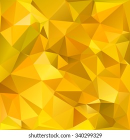 Yellow Polygonal Mosaic Background, Creative Design Templates