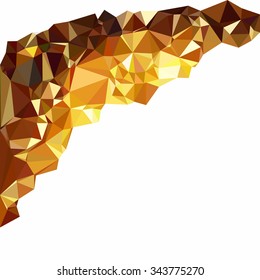 Yellow Polygonal Mosaic Background, Creative Design Templates
