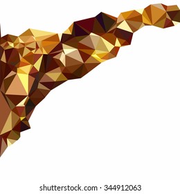 Yellow Polygonal Mosaic Background, Creative Design Templates
