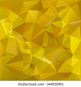Yellow Polygonal Mosaic Background, Creative Design Templates