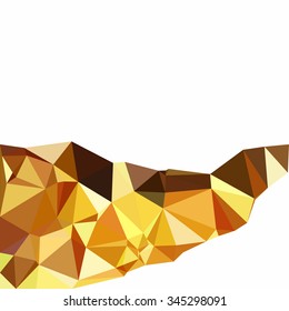 Yellow Polygonal Mosaic Background, Creative Design Templates