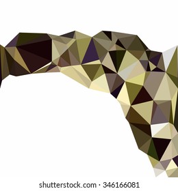 Yellow Polygonal Mosaic Background, Creative Design Templates