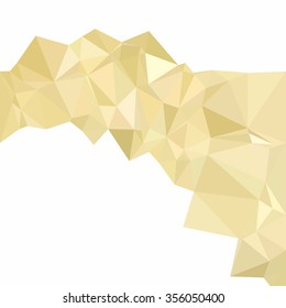 Yellow Polygonal Mosaic Background, Creative Design Templates