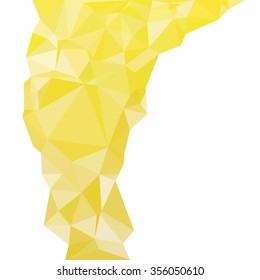 Yellow Polygonal Mosaic Background, Creative Design Templates