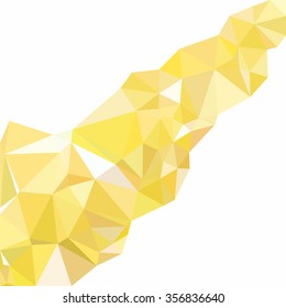 Yellow Polygonal Mosaic Background, Creative Design Templates