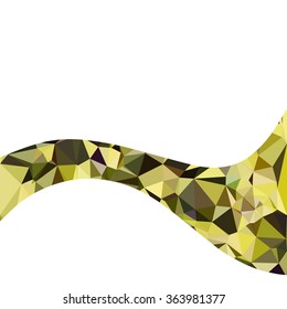 Yellow Polygonal Mosaic Background, Creative Design Templates