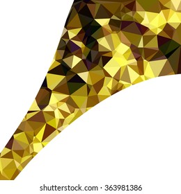 Yellow Polygonal Mosaic Background, Creative Design Templates