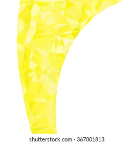 Yellow Polygonal Mosaic Background, Creative Design Templates