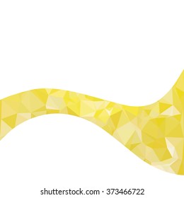 Yellow Polygonal Mosaic Background, Creative Design Templates