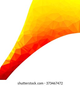 Yellow Polygonal Mosaic Background, Creative Design Templates