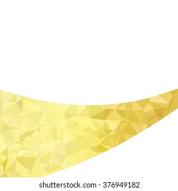 Yellow Polygonal Mosaic Background, Creative Design Templates