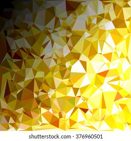 Yellow Polygonal Mosaic Background, Creative Design Templates