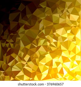 Yellow Polygonal Mosaic Background, Creative Design Templates