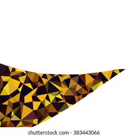 Yellow Polygonal Mosaic Background, Creative Design Templates