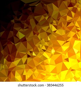 Yellow Polygonal Mosaic Background, Creative Design Templates