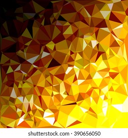 Yellow Polygonal Mosaic Background, Creative Design Templates