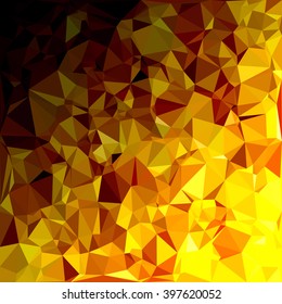 Yellow Polygonal Mosaic Background, Creative Design Templates