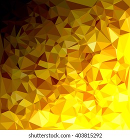 Yellow Polygonal Mosaic Background, Creative Design Templates