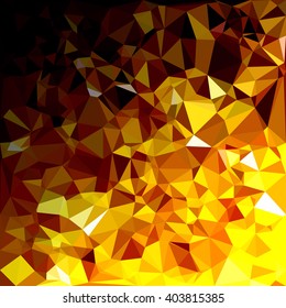 Yellow Polygonal Mosaic Background, Creative Design Templates