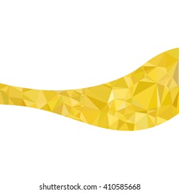 Yellow Polygonal Mosaic Background, Creative Design Templates
